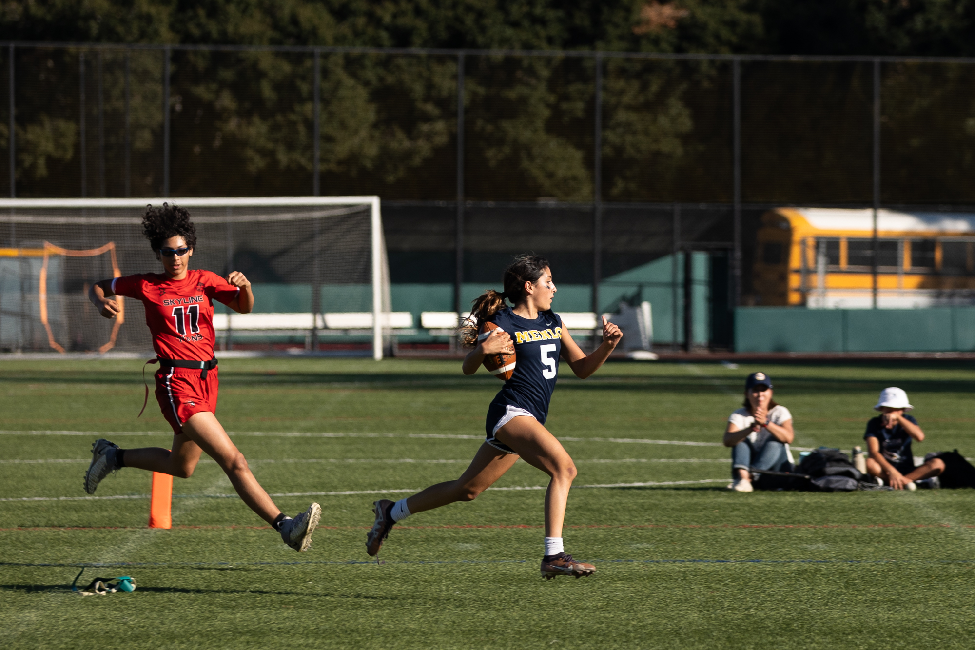 Menlo School's flag football team is revved up to take the field The